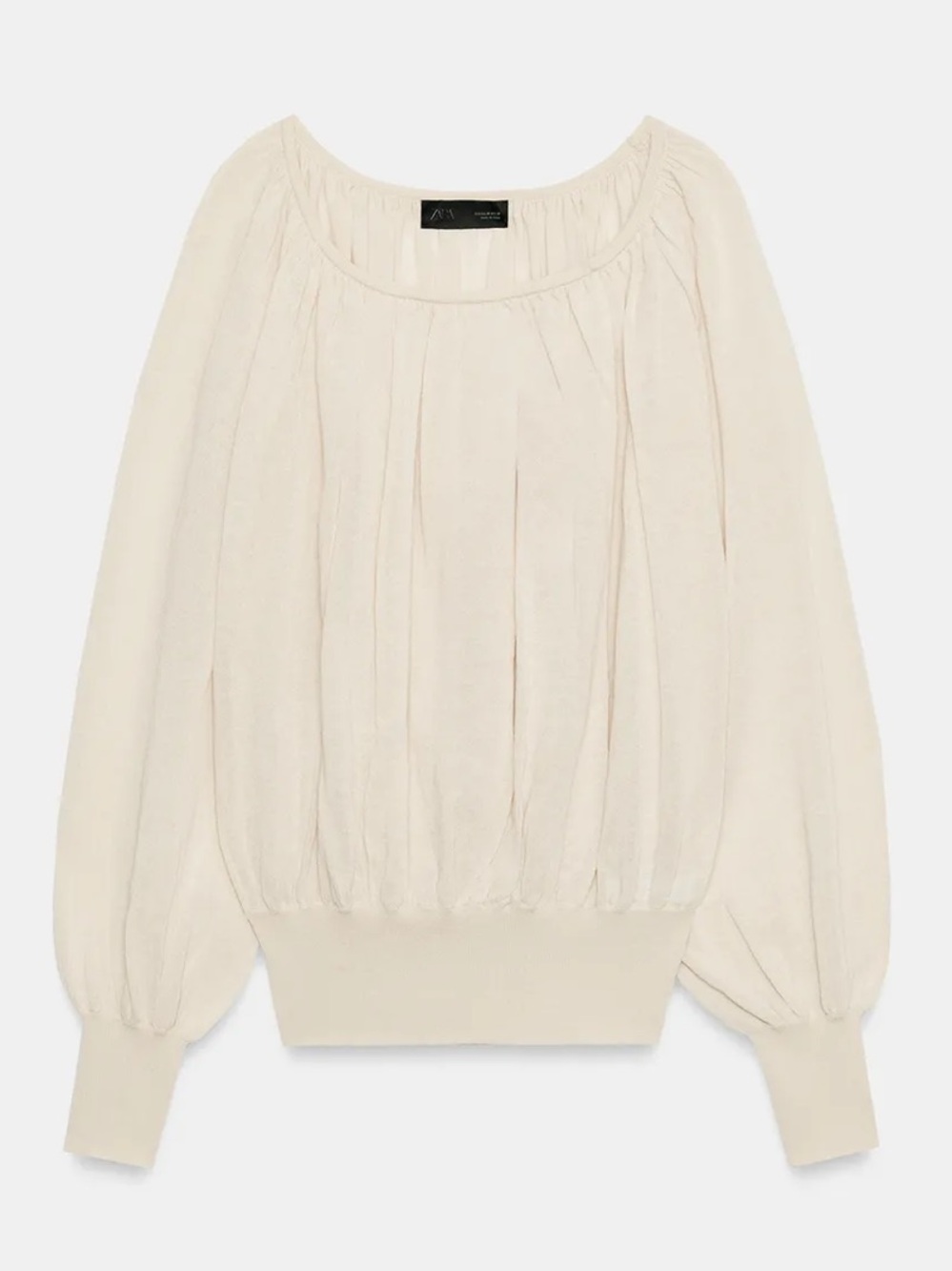 Zara Boat Neck Knit Blouse